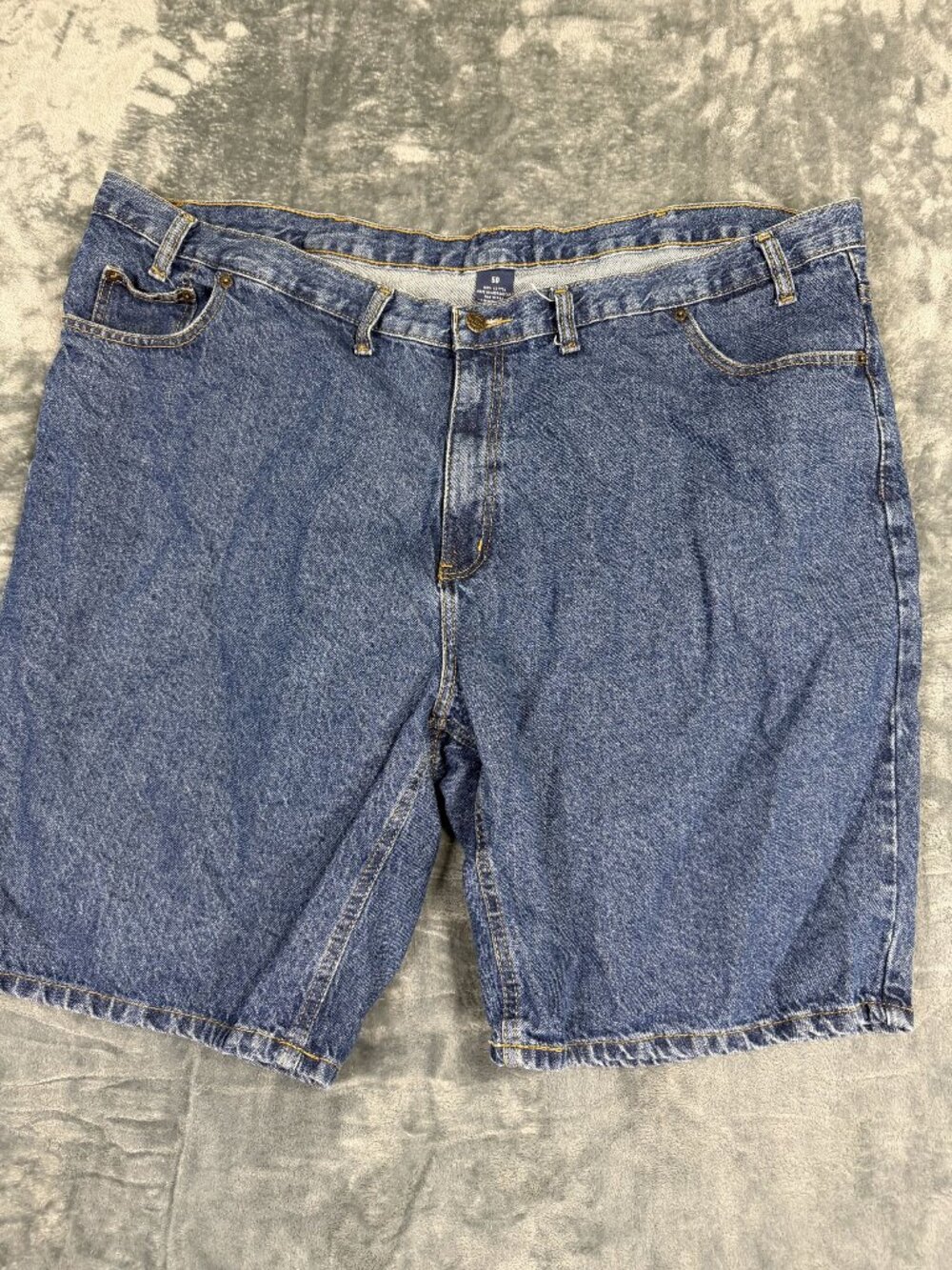 RK Brand Mens Blue Denim Jean Shorts Size 50 Relaxed Fit 100% Cotton